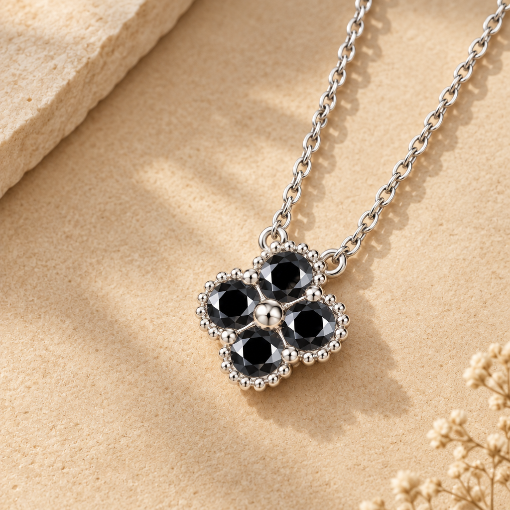 Clover Necklace – Sand BG