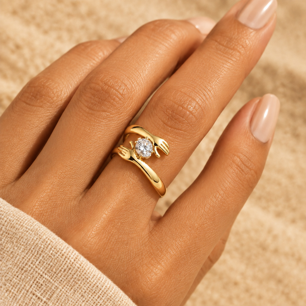 Embrace Ring - Elegant Sand Tone