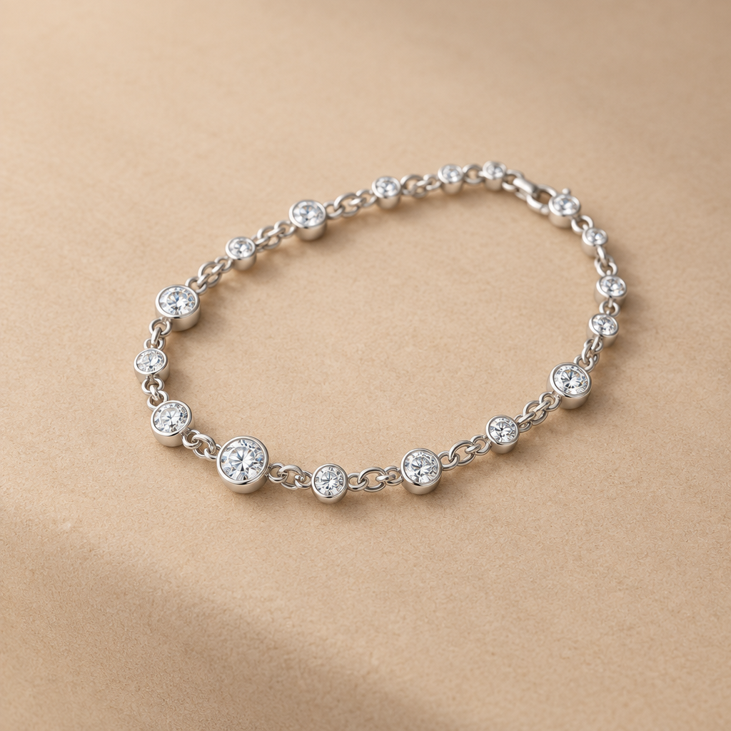 Moissanite Tennis - Sand Tone Packshot