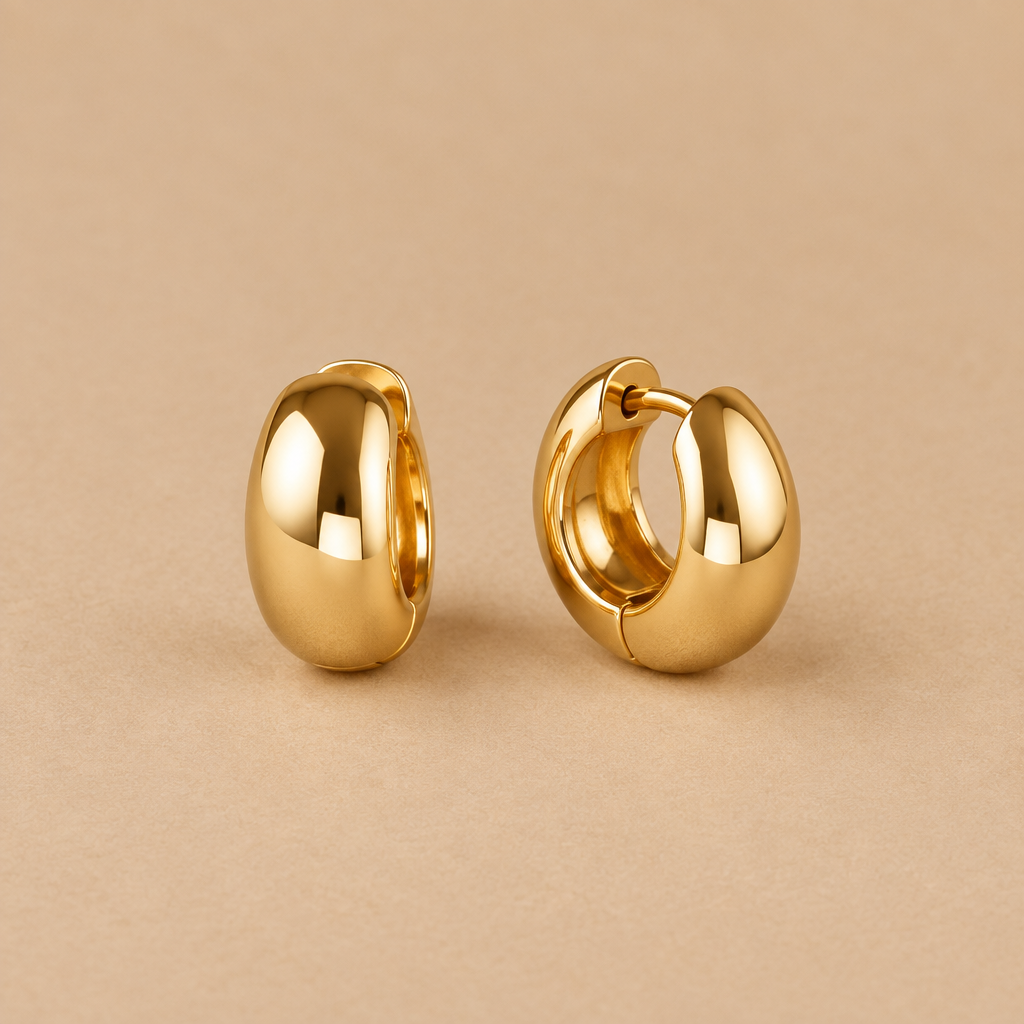 Note Hoops - Sand Tone Packshot