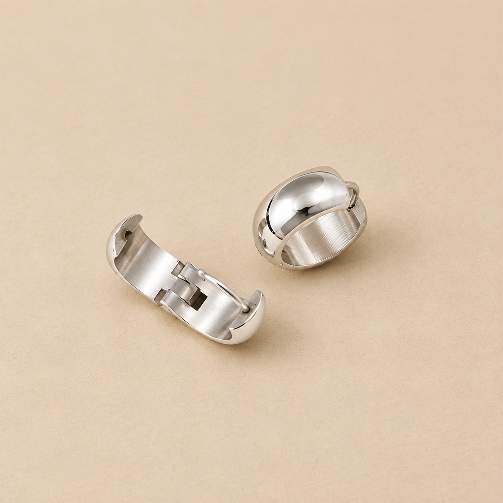 Note Hoops Silver - Packshot