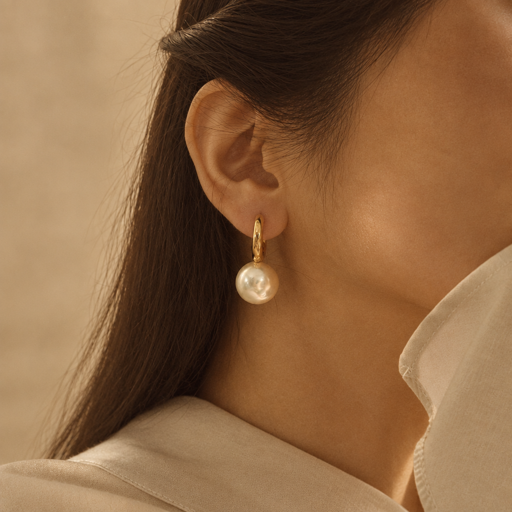 Pearl Huggies - Elegant Sand Tone