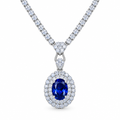 Pendant Necklace – White BG