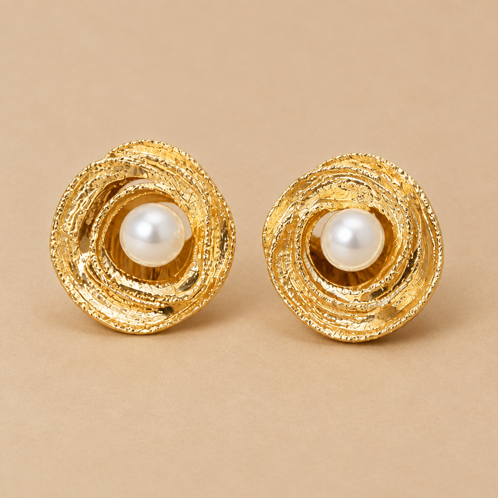 Perla Hoops - Sand Tone Packshot