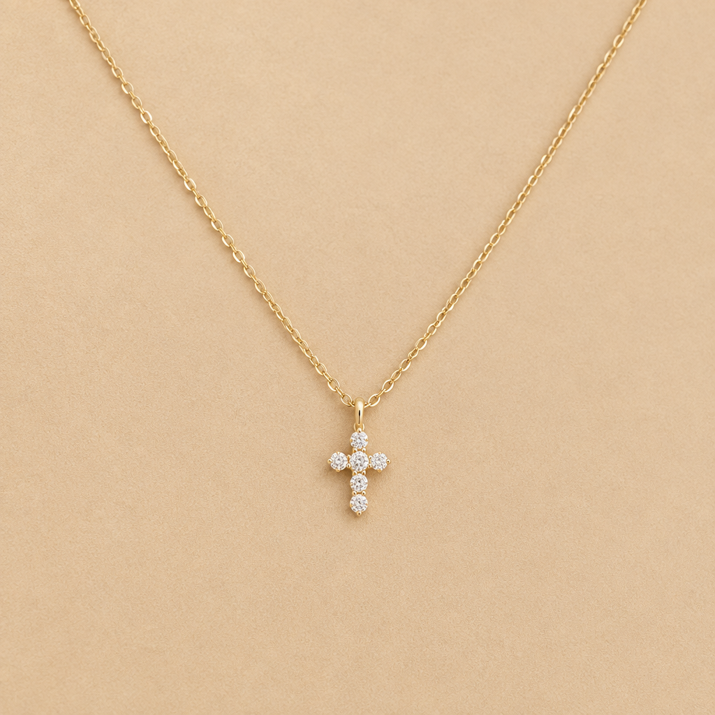 Petite Cross - Gold Packshot