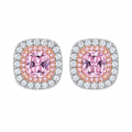 Stud Earrings – White BG