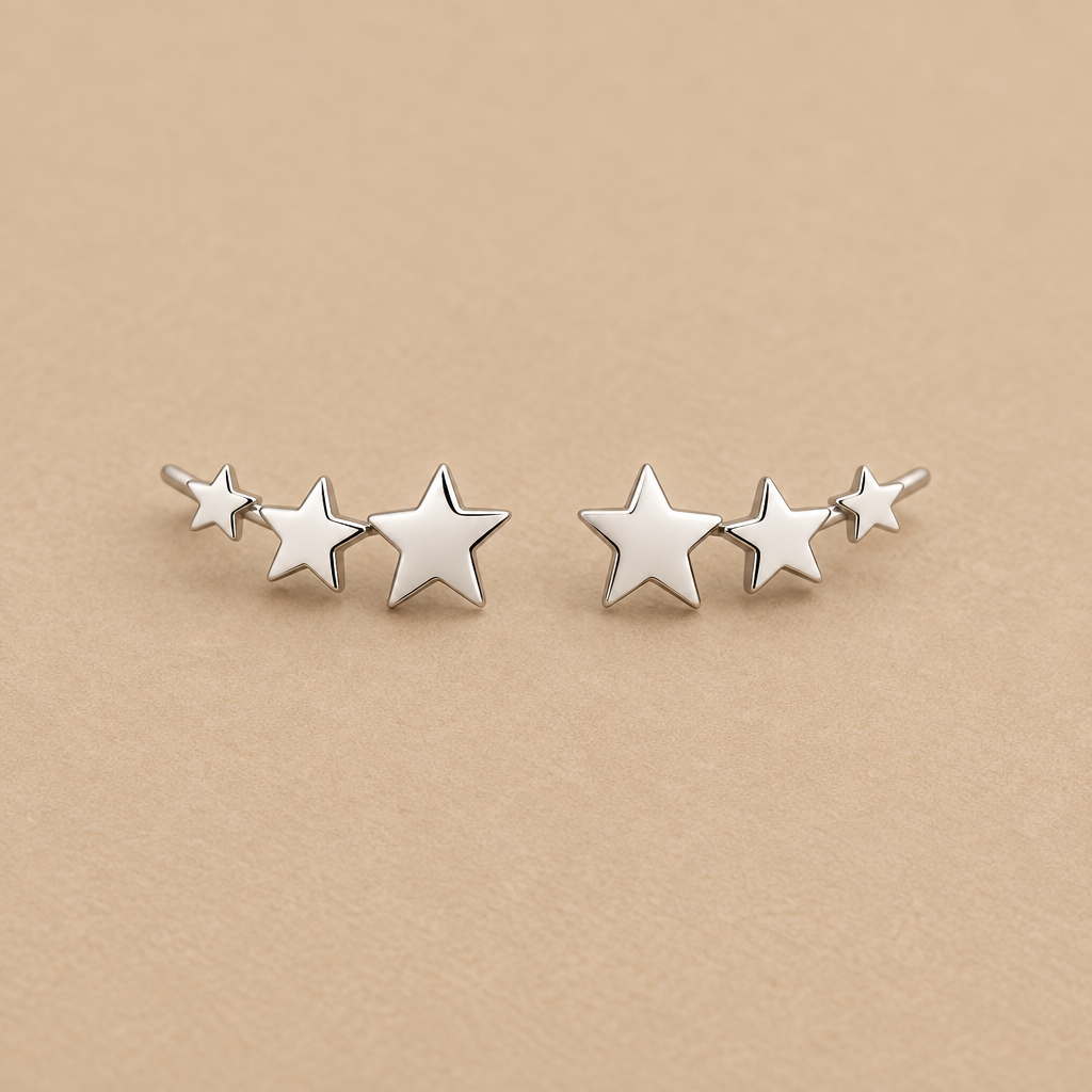 Étoile Studs - Steel Packshot